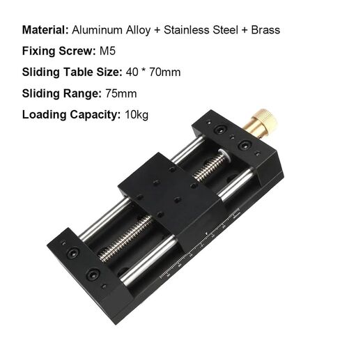 Precision Sliding Table Fine‑Tuning Linear Stage Manual Translation Displacement Station X-Axis Platform 40x70mm in Saudi Arabia