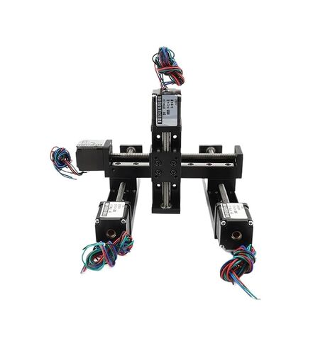 T-Type Mini Sliding Table 10mm-30mmFor Linear Rail Guide with Nema11 28mm Stepper Motor for CNC 3D Printer DIY Customized(Stroke15mm and Drive,1mm Pitch) in Saudi Arabia