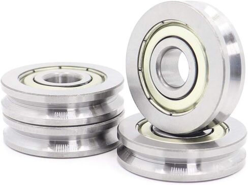 Power Transmission Products 4Pcs V Groove Sealed Ball Bearing 10x35x9 10x35x11mm Pulley Wheel Bearings V4.1/2.1 V4/1 Guide Track Rlooer(103509V4.2 2.1 4PCS) in Kuwait