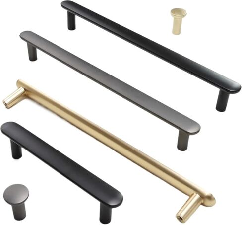 دولاب خزانات مقابض أبواب خزانة درج أثاث المطبخ الأجهزة 1 قطعة (Gray-C128mm) in Kuwait