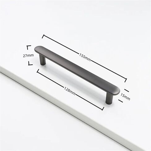 دولاب خزانات مقابض أبواب خزانة درج أثاث المطبخ الأجهزة 1 قطعة (Gray-C128mm) in Kuwait