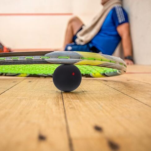 Toyvian Single Dot Racket Ball 37mm Rubber Elastic Squash Ball Lightweight for Teenagers to Passing Distance and Increase Arm Strength at Home Practice in Kuwait