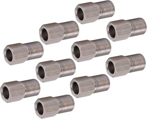 CHICIRIS 10pcs 8mm Stainless Steel Hydraulic Brake Hose Compression Nut, for Mountain Bike with Hydraulic Brake Hose Screw Bolt in Kuwait