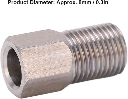 CHICIRIS 10pcs 8mm Stainless Steel Hydraulic Brake Hose Compression Nut, for Mountain Bike with Hydraulic Brake Hose Screw Bolt in Kuwait