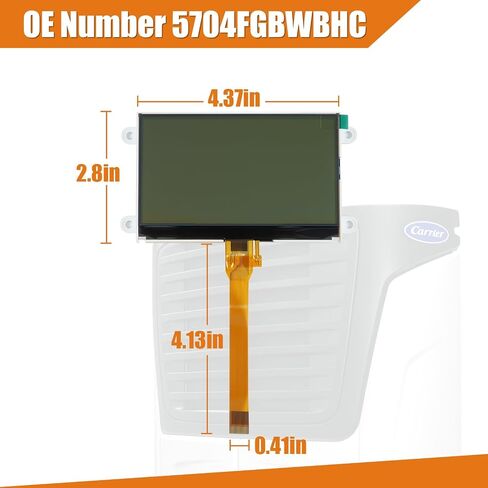 شاشة 4.2 بوصة متوافقة مع Carrier Transicold X4 7300 7500 X3 2500 Vector 8500 8600 MT APX OE# 5704FGBWBHC 5704FGBWBHC-01 5315-1 (ROHS) A3A in Kuwait