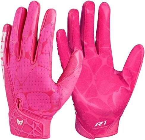 ermete R1 Football Gloves - Ultra Sticky Breathable Men's Receiver Gloves Youth Adult in Kuwait