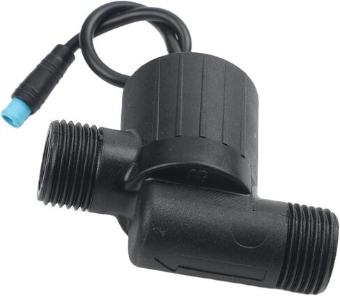 G1/2 Water Flow Generator with Digital Display, 4-Point Thread Faucet Turbine for Smart Bathroom, for hydro Power Supply 0.05-0.5MPa, Black in Kuwait