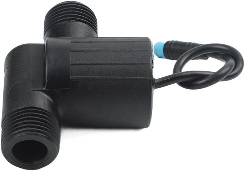 G1/2 Water Flow Generator with Digital Display, 4-Point Thread Faucet Turbine for Smart Bathroom, for hydro Power Supply 0.05-0.5MPa, Black in Kuwait