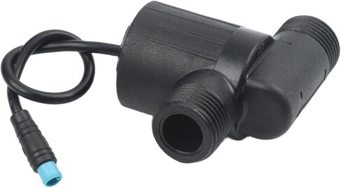 G1/2 Water Flow Generator with Digital Display, 4-Point Thread Faucet Turbine for Smart Bathroom, for hydro Power Supply 0.05-0.5MPa, Black in Kuwait
