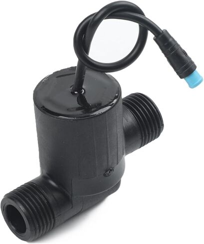 G1/2 Water Flow Generator with Digital Display, 4-Point Thread Faucet Turbine for Smart Bathroom, for hydro Power Supply 0.05-0.5MPa, Black in Kuwait