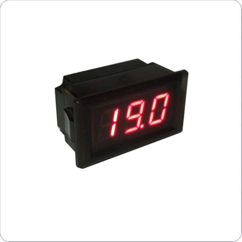 1 قطعة YB28-W LED رقمي مقاوم للماء الفولتميتر عرض 2.5 فولت إلى 30 فولت كهربائي سلكين لوحة الجهد متر 12 فولت دراجة نارية سيارة (أزرق، DC14-600V) in Kuwait
