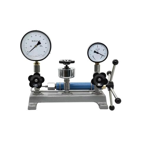 Pressure Calibration Table Manual Hydraulic YW-60 Portable Hydraulic Pressure Gauge Calibrator Pump -0.082-6MPa Individual calibrator(0-60MPa) in Kuwait