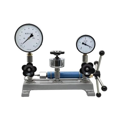 Pressure Calibration Table Manual Hydraulic Hydraulic Pressure Calibrator Hand Cranked Testing Platform All Stainless Steel Pressure Gauge Calibrator(YW-6-0.082 6MPa) in Kuwait