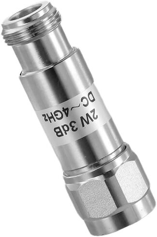 N-Type RF مخفف ثابت محوري 3dB 2W، DC-4 جيجا هرتز 50 أوم ذكر إلى موصل سالب، SWR منخفض in Kuwait