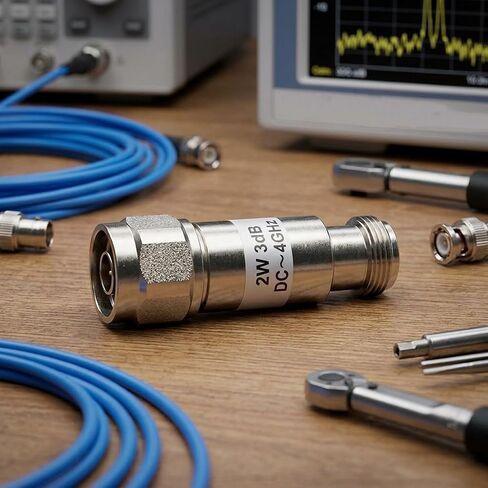 N-Type RF مخفف ثابت محوري 3dB 2W 50 أوم، DC-4 جيجا هرتز إشارة SWR منخفضة مطابقة لأنظمة الترددات اللاسلكية N ذكر إلى موصل سالب in Kuwait