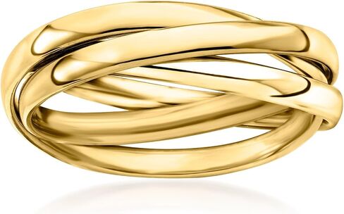 Ross-Simons Italian 14kt Yellow Gold Rolling Ring in Saudi Arabia