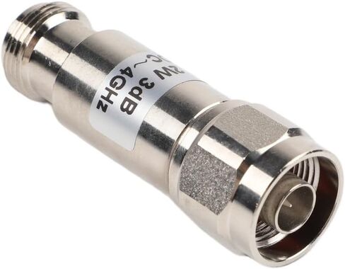N-Type RF مخفف ثابت محوري 3dB 2W 50 أوم، DC-4 جيجا هرتز إشارة SWR منخفضة مطابقة لأنظمة الترددات اللاسلكية N ذكر إلى موصل سالب in Kuwait