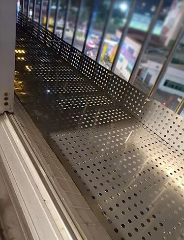 304 Stainless Steel Perforated Sheet Metal - Decorative Mesh Screen for Windowsills, Guardrails, Flower Stands (50x340cm) - Durable, Corrosion-Resistant, Versatile Design in Kuwait