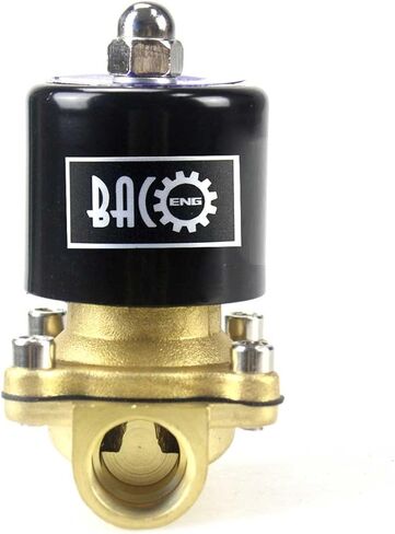 BACOENG VITON 3/4 "صمام الملف اللولبي الكهربائي النحاسي، 12V DC مغلق عادة in Kuwait