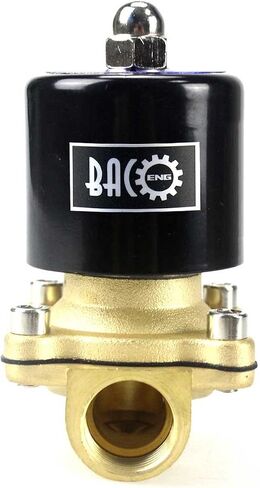 BACOENG VITON 3/4 "صمام الملف اللولبي الكهربائي النحاسي، 110 فولت تيار متردد مغلق عادة in Kuwait