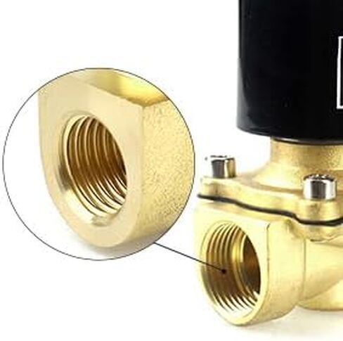 BACOENG VITON 3/4 "صمام الملف اللولبي الكهربائي النحاسي، 110 فولت تيار متردد مغلق عادة in Kuwait