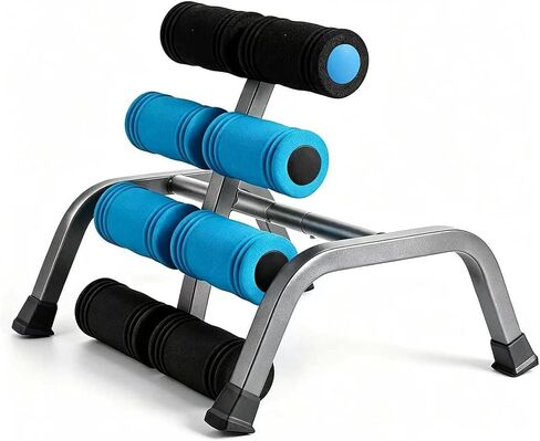 Mini Inversion Table for Back Pain Relief, Foldable Back Stretcher with Massage Roller, 400LB Capacity Ab Machine (BLUE) in Kuwait