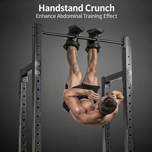Anti Gravity Inversion Hang Up Boots - Heavy Duty Ankle Holders for Pull Up Bar, Black Padded Foam Fitness Equipment with Locking Buckles, Bearing Capacity 150KG, Includes 2m Safety Rope in Kuwait