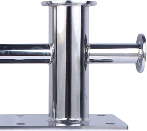 Double Cross Bollard Mooring Bitt Anchor Cleat 10.24x4.72x6.38 Inch (26x12x16.2cm) 316 Stainless Steel Marine Hardware for Speedboats Yachts Fishing Boats in Kuwait