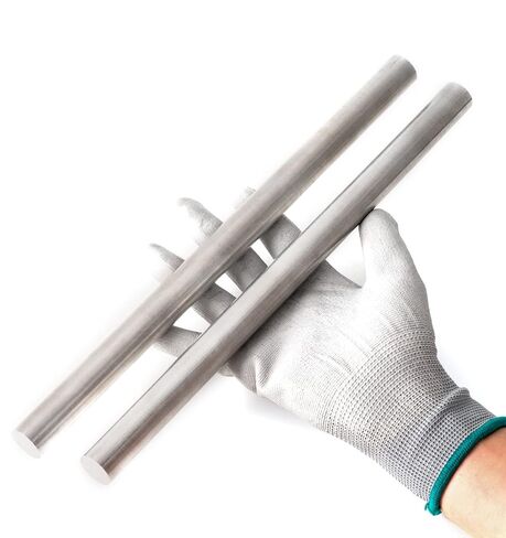 6061 Aluminum Round Rod - 0.75in Diameter x 12in L, 2 PCS Aluminum Rods, Aluminum Round Stock in Kuwait