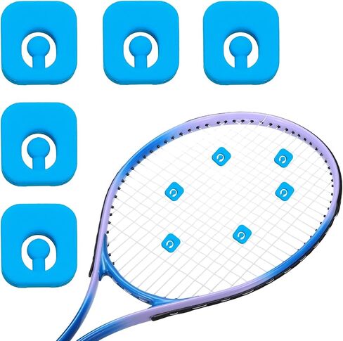 Tennis Racket Dampener, Cute Vibration Dampener Shock Absorber Funny Tennis Soft Silicone Accessory Square in Kuwait