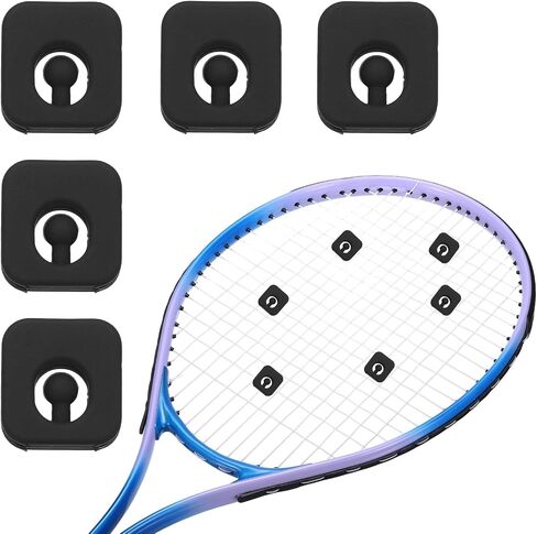 Tennis Racket Dampener, Cute Vibration Dampener Shock Absorber Funny Tennis Soft Silicone Accessory Square in Kuwait