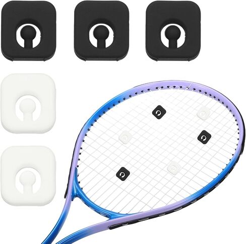 Tennis Racket Dampener, Cute Vibration Dampener Shock Absorber Funny Tennis Soft Silicone Accessory Square in Kuwait