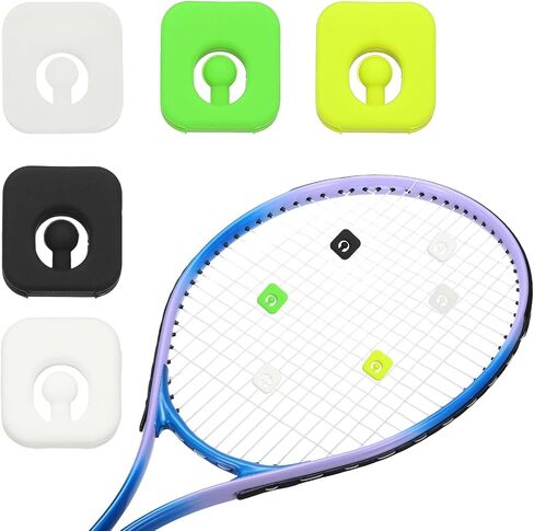 Tennis Racket Dampener, Cute Vibration Dampener Shock Absorber Funny Tennis Soft Silicone Accessory Square in Kuwait