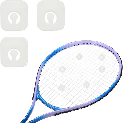 Tennis Racket Dampener, Cute Vibration Dampener Shock Absorber Funny Tennis Soft Silicone Accessory Square in Kuwait