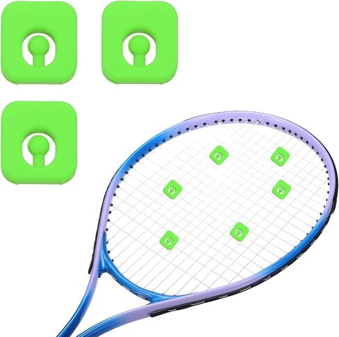 Tennis Racket Dampener, Cute Vibration Dampener Shock Absorber Funny Tennis Soft Silicone Accessory Square in Kuwait