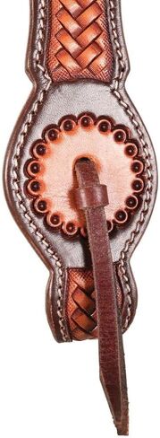 شنايدرز دبل إس Basketweave Futurity Browband Headstall | تصميم Basketweave ملفت للنظر | قابل للتعديل مثالي للاستخدام اليومي | جودة اللجام | حجم الحصان الكامل in Kuwait