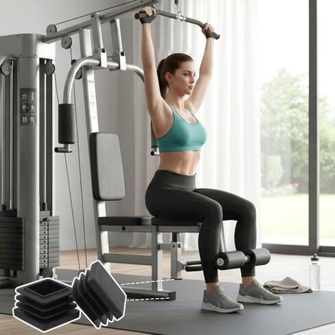 YOUEON 200 قطعة من أغطية نهاية الأنابيب المربعة مقاس 1 بوصة لأنبوب مربع OD مقاس 1 بوصة، وإدراج قابس بلاستيكي، وأغطية أعمدة السياج شديدة التحمل، وحاميات أرجل الأثاث المنزلقة للكراسي، وسدادات غطاء نهاية الأنبوب، باللون الأسود in Kuwait