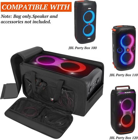 حقيبة حمل مكبر الصوت متوافقة مع JBL Party Box 100/110/120، حقيبة حمل محمولة للسفر تناسب JBL PartyBox 100/110/120 للسفر في الهواء الطلق in Kuwait