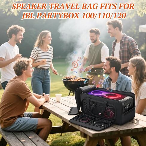 حقيبة حمل مكبر الصوت متوافقة مع JBL Party Box 100/110/120، حقيبة حمل محمولة للسفر تناسب JBL PartyBox 100/110/120 للسفر في الهواء الطلق in Kuwait