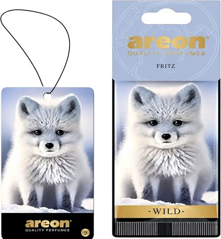 AREON WILD - معطر هواء للسيارة لطيف ومضحك معلق مخصص للمنزل والمكتب - عطر كولونيا فاخر مع عطور طبيعية - رائحة منعشة وفاخرة تدوم طويلاً - تصميم أنيق - أستاذ in Kuwait