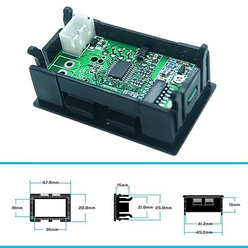 1pc Digital 0.36inch LED Display 5 Bits 0-33.000V Voltmeter Voltage Meter in Kuwait