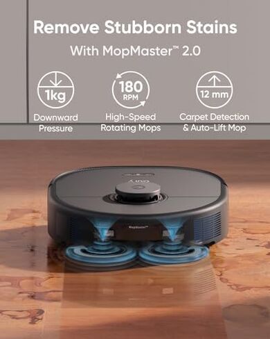 eufy Robot Vacuum X10 Pro Omni + منظف الأرضيات الصلبة الرسمي*2 in Kuwait