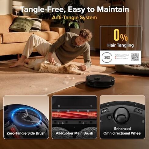 roborock Qrevo S Pro Robot Vacuum and Mop with 480ml Floor Cleaning Solution in Saudi Arabia