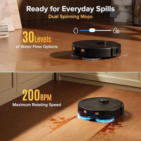 roborock Qrevo S Pro Robot Vacuum and Mop with 480ml Floor Cleaning Solution in Saudi Arabia
