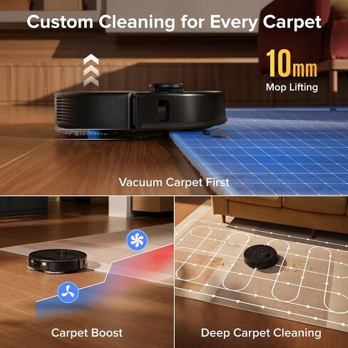 roborock Qrevo S Pro Robot Vacuum and Mop with 480ml Floor Cleaning Solution in Saudi Arabia