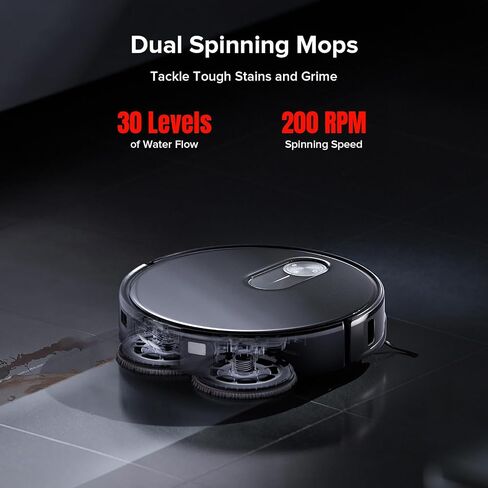 roborock Qrevo Slim Robot Vacuum and Mop Combo, 8.2cm Ultra-Slim, 3D Sensing Tech, Advanced Obstacle Recognition, 11,000Pa Suction, FlexiArm Side Brush & Mop, Self-Emptying (Renewed) in Kuwait