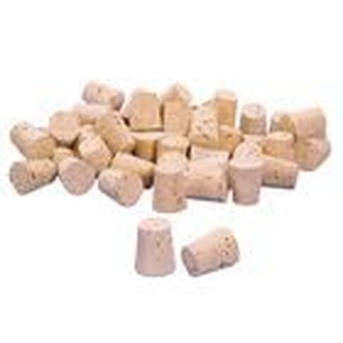 XXXX Quality Cork Stoppers, Size 10, Top: 25 mm, Bottom: 20 mm, Pack of 100 in Kuwait