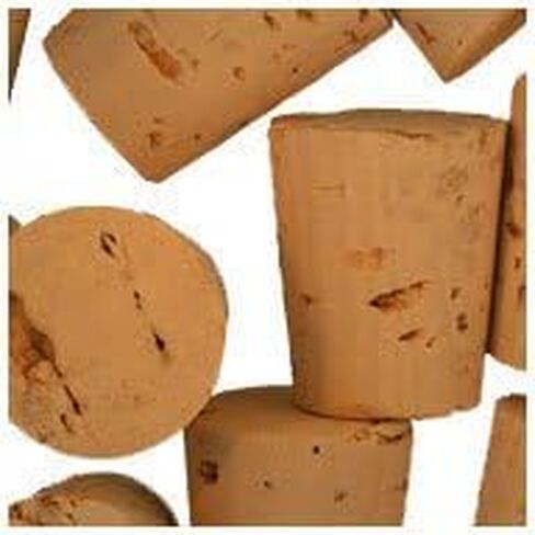 WidgetCo Size 9 Cork Stoppers, XXXX Grade, Labratory Corks, Tapered Corks (Qty 25) in Kuwait