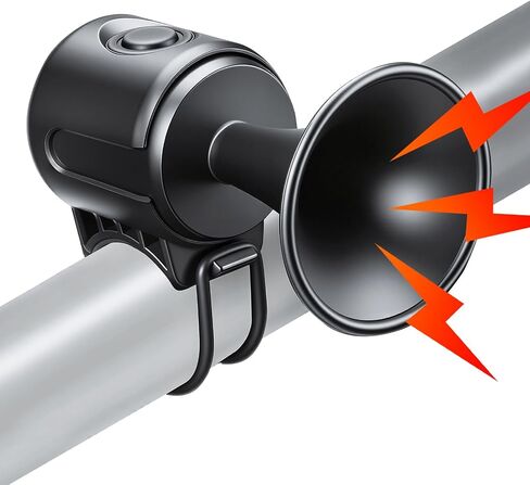 Onvian Bike Horn, 130db Loud Bicycle Electric Horn for Handlebars, Bike Bell with 3V Button Battery Operated, Bike Horn for Adults Kids Bike, Scooter, Ebike, IPX4 Waterproof & Easy Installation in Kuwait