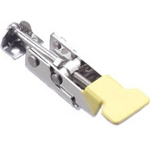 Southco A1-10-701-50 Over-Center Draw Latch, Large Size, Type A Keeper, Stainless Steel, Passivated, with Yellow Vinyl Grip in Kuwait